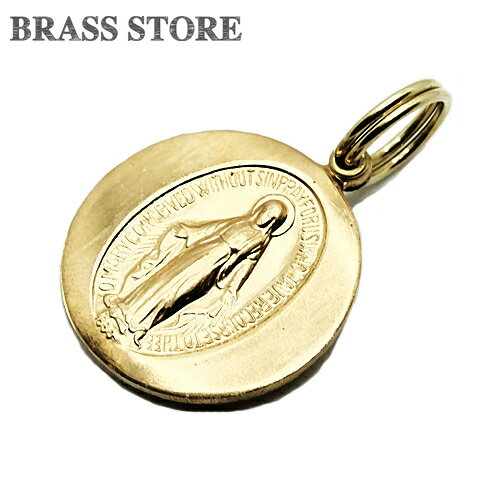 BRASS STORE ブラスストア / 真鍮 ペンダントトップ（聖母マリア スライド式）/ グアダルーペ メダイ キリスト 十字架 聖書 主の祈り ..