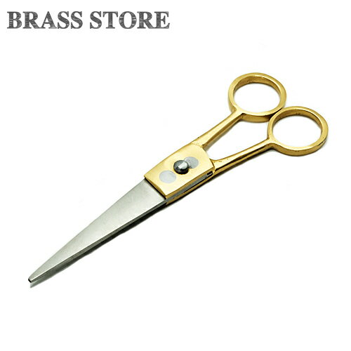 BRASS STORE ブラスストア / 真鍮 ハサミ(Sサイズ)ブラス シザー はさみ 鋏 文房具 グッズ 工具 雑貨 ステーショナリー ビンテージ 裁縫 洋裁 日用品 金色