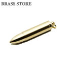 BRASS STORE ブラスストア / 亜鉛合金 バレット キーホルダー (耳かき付き）ゴールド 弾丸 銃弾 薬莢 ミリタリー パーツ ゴールド アクセサリー キーチェーン キーフック