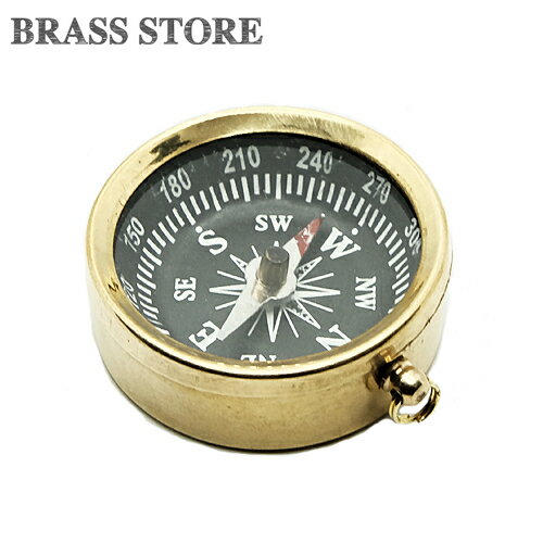BRASS STORE ブラスストア / 真鍮 コンパス（二重リング付き）方位磁石 携帯 ブラス 旅行グッズ 方角 風水 方位磁針 羅針盤 地図 ゴールド 恵方巻 東西南北