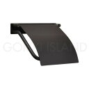 GORIKIISLAND TPH PF BK≫トイレットペーパーホルダー 紙巻器 真鍮製 壁付け カバーあり 右差し おしゃれ シンプル ミニマル クール ビス付き ブラック仕上げ 艶なし 黒色