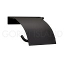 GORIKIISLAND TPH PF LEFT BK≫トイレットペーパーホルダー 紙巻器 真鍮製 壁付け カバーあり 左差し おしゃれ シンプル ミニマル クール ビス付き ブラック仕上げ 艶なし 黒色
