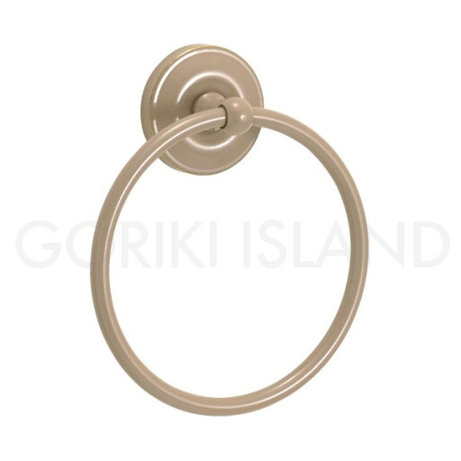 【在庫限り】 GORIKIISLAND タオルリング EG≫タオルハンガー タオル掛け ハンガーリング 内径13.4cm 真鍮製 壁付け おしゃれ シンプル 高級 ナチュラル ビス付き 石膏ボード取付対応 アースグレイ仕上げ ベージュ 【在庫限り】 GORIKIISLAND タオルリング EG≫タオルハンガー タオル掛け ハンガーリング 内径13.4cm 真鍮製 壁付け おしゃれ シンプル 高級 ナチュラル ビス付き 石膏ボード取付対応 アースグレイ仕上げ ベージュ