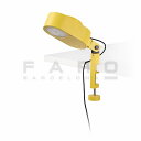 【在庫限り】 FARO BARCELONA INVITING LED Yellow clip lamp≫クリップ式 テーブル スポットライト ベッド 棚 寝室 リビング 間接照明 調光 角度調節可 机 天板付け コンセント式 おしゃれ モダン シンプル ポップ 室内用 LED 100-240V 黄色