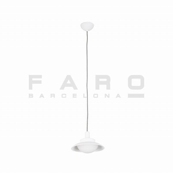 Rakuten - 【在庫限り】 FARO BARCELONA SIDE LED White pendant lamp G9≫室内照明 ペンダントライト 吊り下げ リビング カフェ ダイニング レストラン 天付け 直接結線 おしゃれ モダン シンプル スタイリッシュ 北欧 室内用 ビス 電球付属 LED 100-240V 白色