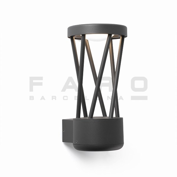 Rakuten - TWIST LED Dark grey wall lamp