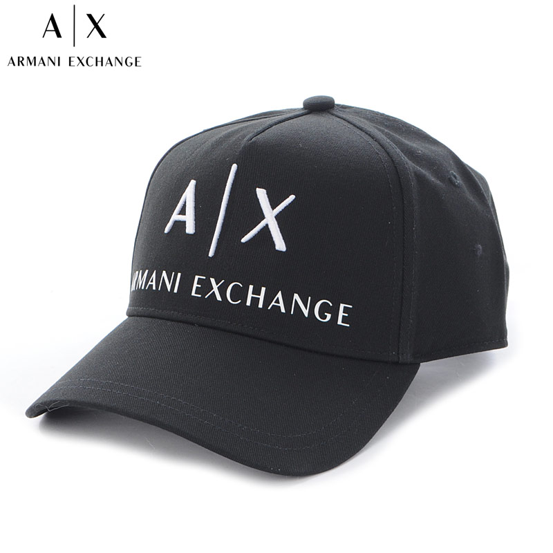 アルマーニ プレゼント メンズ（5000円程度） アルマーニエクスチェンジ A|X ARMANI EXCHANGE ベースボールキャップ 帽子 メンズ 954039 CC513 ブラック