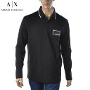 アルマーニエクスチェンジ A X ARMANI EXCHANGE ポロシャツ メンズ ブランド 長袖 6LZFJB ZJBVZ ブラック