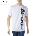 アルマーニエクスチェンジ A|X ARMANI EXCHANGE Tシャツ メンズ クルーネック 半袖 3RZTAE ZJGCZ ホワイト