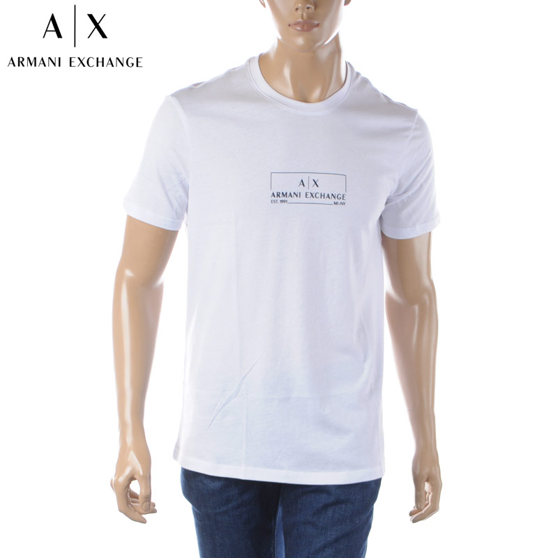 エンポリオ・アルマーニ アルマーニエクスチェンジ A|X ARMANI EXCHANGE Tシャツ メンズ ブランド 3RZTHE ZJBYZ ホワイト