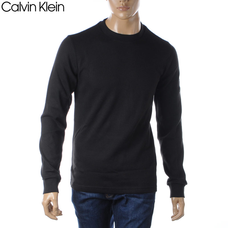カルバン・クライン Tシャツ メンズ カルバンクライン CALVIN KLEIN JEANS Tシャツ メンズ 長袖 J30J323485 ブラック 2024春夏新作