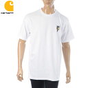 カーハート Tシャツ メンズ カーハート Carhartt WIP Tシャツ 半袖 クルーネック メンズ S/S TEEF T-SHIRT I029025 ホワイト