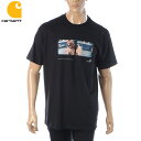 カーハート Tシャツ メンズ カーハート Carhartt WIP Tシャツ 半袖 クルーネック メンズ S/S BACKYARD T-SHIRT I029064 ブラック