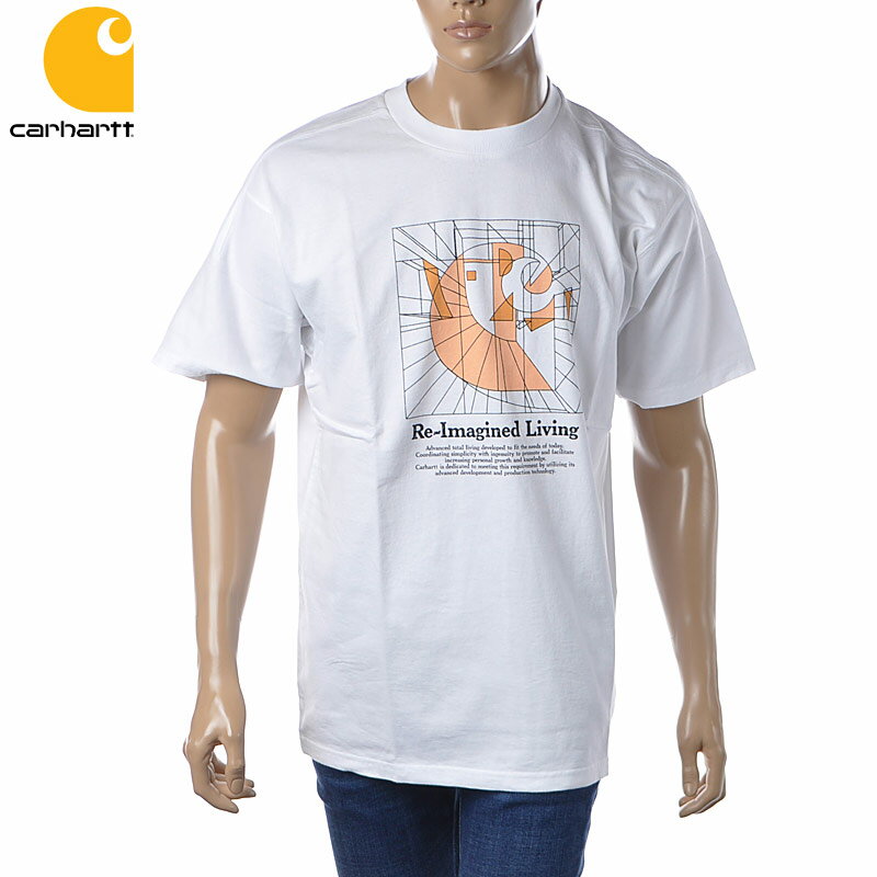カーハート Carhartt クルーネックTシャツ 半袖 メンズ ブランド LIVING I030180 ホワイト