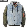 ディーゼル DIESEL ボンバージャケット MA-1 ブルゾン アウター メンズ W-STORMY A...