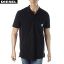 ディーゼル DIESEL ポロシャツ メンズ T-POLO-WORKY 00SEFP-0HAXR ブラック