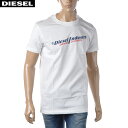 ディーゼル DIESEL クルーネックTシャツ 半袖 メンズ ブランド T-DIEGOR-IND A03741-0PITA ホワイト