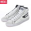 ディーゼル DIESEL レザースニーカー ハイカット メンズ S-LEROJI MID Y02742 PR663 ホワイト