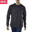 ディーゼル ディーゼル DIESEL クルーネックTシャツ 長袖 メンズ ブランド ロンT A06810-0TDAN T-JUST-LS-E10 ブラック