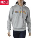 ディーゼル DIESEL プルオーバーパーカー メンズ ブランド スウェット A06510-0HAYT S-GINN-HOOD-K2 グレー