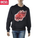 ディーゼル DIESEL スウェット メンズ S-GINN-E9 A09827-0BAWT ブラック クルーネック トレーナー ブランド ロゴ カジュアル 大きいサイズ 人気 送料無料