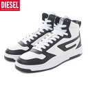 ディーゼル DIESEL スニーカー メンズ ブランド ハイカット S-UKIYO V2 MID Y03205-P5576 レザー ラバーソール Dロゴ ブラッ...