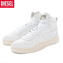ディーゼル DIESEL スニーカー メンズ ブランド ハイカット S-UKIYO V2 MID Y03205-P5576 レザー ラバーソール Dロゴ ホワイ...