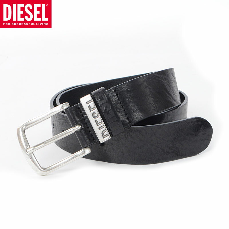 ディーゼル ベルト（メンズ） ディーゼル ベルト DIESEL メンズ ブランド レザー B-VISIBLE X08506-PS142 ブラック