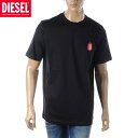 ディーゼル DIESEL Tシャツ メンズ T-JUST-N18 A12964-0KKAJ ブランド 半袖 クルーネック 2024春夏新作