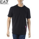 エンポリオアルマーニ EA7 EMPORIO ARMANI Tシャツ 半袖 クルーネック メンズ 3KPT23 PJ9TZ ブラック