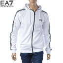 エンポリオアルマーニ EA7 EMPORIO ARMANI ジップアップパーカー スウェット メンズ ブランド 3LPM40 PJ05Z ホワイト