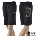 エンポリオアルマーニ EA7 EMPORIO ARMANI スウェットショートパンツ メンズ ブランド 3LPS64 PJFGZ ブラック