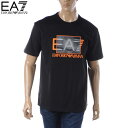 エンポリオアルマーニ EA7 EMPORIO ARMANI Tシャツ メンズ ブランド クルーネック 半袖 3RPT02 PJNUZ ブラック