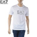 エンポリオアルマーニ EA7 EMPORIO ARMANI クルーネック Tシャツ メンズ ブランド 半袖 3RPT71 PJM9Z ホワイト