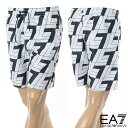 エンポリオアルマーニ EA7 EMPORIO ARMANI 水着 海パン メンズ サーフパンツ スイムショーツ 7M000537 AF13052 ホワイト ロゴ...