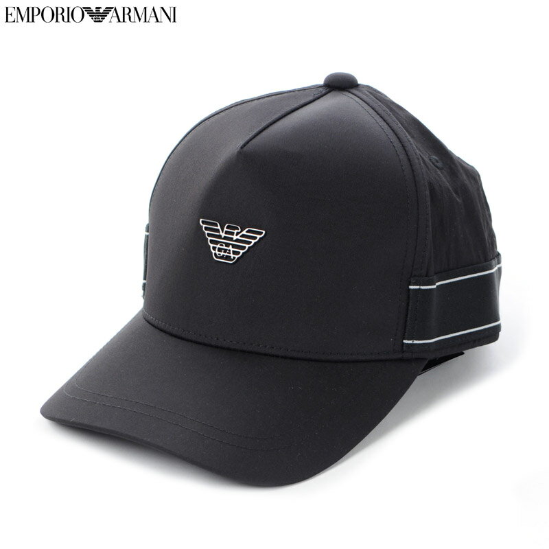 アルマーニ エンポリオアルマーニ EMPORIO ARMANI キャップ 帽子 メンズ ブランド 627530 3R595 ブラック