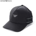 エンポリオアルマーニ EMPORIO ARMANI キャップ 帽子 メンズ ブランド 627530 3R595 ブラック
