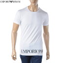 エンポリオアルマーニ EMPORIO ARMANI UNDERWEAR Tシャツ メンズ クルーネック 半袖 111035 3R755 ホワイト