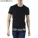 エンポリオアルマーニ EMPORIO ARMANI UNDERWEAR Tシャツ メンズ クルーネック 半袖 111035 3R755 ブラック