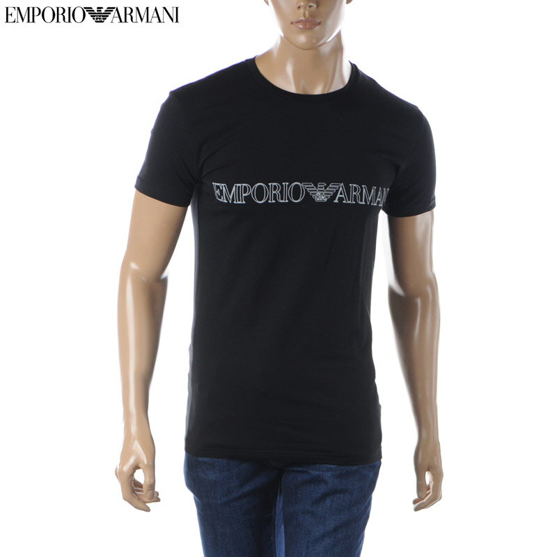 エンポリオアルマーニ EMPORIO ARMANI UNDERWEAR Tシャツ メンズ クルーネック 111035 3R516 ブラック