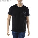エンポリオアルマーニ EMPORIO ARMANI SWIMWEAR Tシャツ メンズ ブランド 半袖 クルーネック 211818 3R483 ブラック