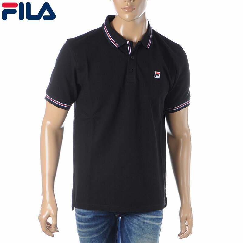 ポロシャツ メンズ（5000円程度） フィラ FILA URBAN LINE ポロシャツ メンズ 半袖 MATCHO 4 687656 ブラック