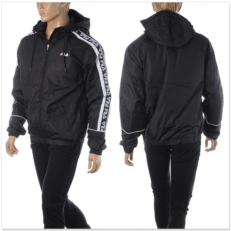 フィラ FILA URBAN LINE ナイロン ジップアップ パーカー メンズ ブラック 687701 ...