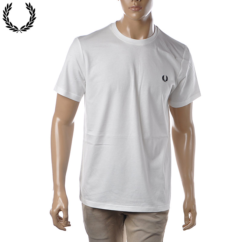 フレッドペリー Tシャツ メンズ フレッドペリー FRED PERRY クルーネックTシャツ 半袖 メンズ ブランド Graphic Print T-Shirt M3626 ホワイト
