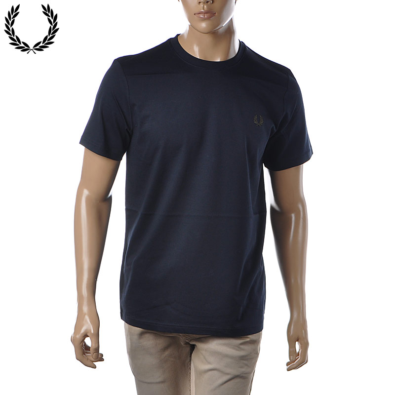 フレッドペリー Tシャツ メンズ フレッドペリー FRED PERRY クルーネックTシャツ 半袖 メンズ ブランド Graphic Print T-Shirt M3626 ネイビー