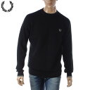 フレッドペリー FRED PERRY ニット セーター メンズ ブランド クルーネック K6507 ブラック