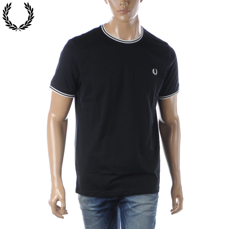 フレッドペリー Tシャツ メンズ フレッドペリー FRED PERRY Tシャツ メンズ ブランド M1588 ツインティップライン クルーネック 半袖 2024春夏新作