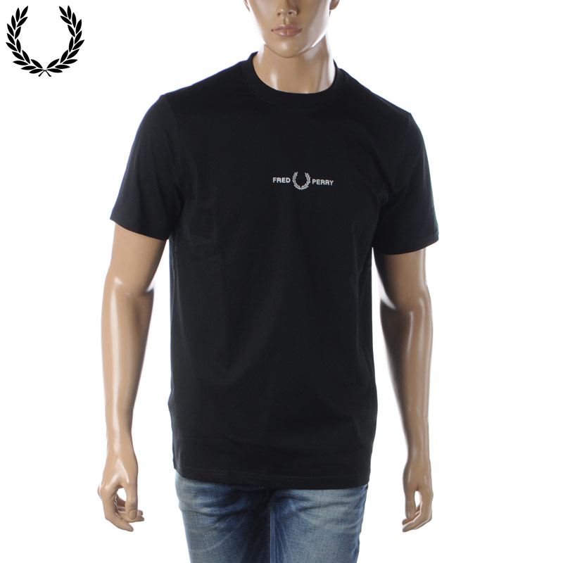 フレッドペリー FRED PERRY Tシャツ メンズ ブランド M4580 EMBROIDERED エンブロイダード クルーネック 半袖 2024春夏新作