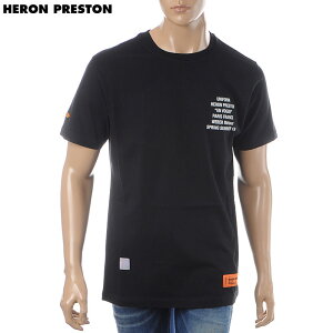 إ ץ쥹ȥ HERON PRESTON 롼ͥåT Ⱦµ  T-SHIRT SS REG. METAL WORKER BLACK MULTI HMAA001S196320261088 ֥å