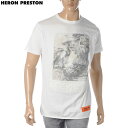 ヘロン プレストン HERON PRESTON クルーネックTシャツ 半袖 メンズ T-SHIRT REG HERON BIRDS HMAA011S20914022 ホワイト